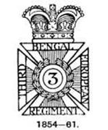 3rd Bengal European Regiment to 1861