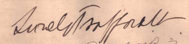 Signature Lionel Trafford